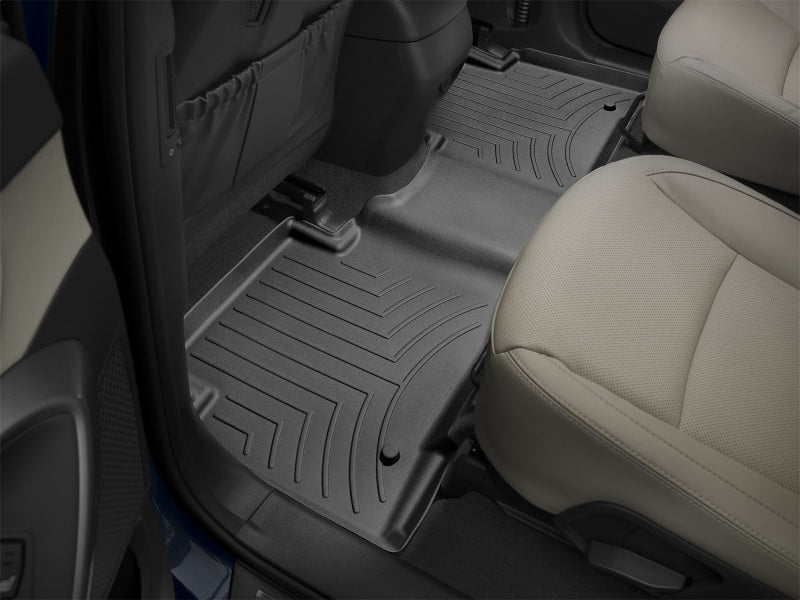 WeatherTech 13+ Hyundai Santa Fe Rear FloorLiner - Black