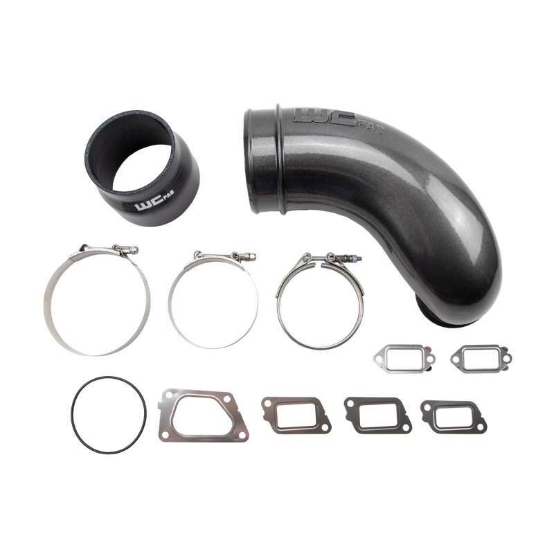 Wehrli 11-16 GM Duramax LML 5in Intake Horn - Cat Yellow