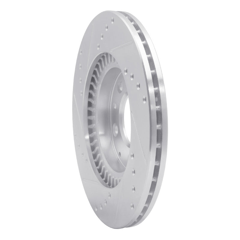 DFC 06-15 Mazda MX-5 Miata Front Right Drilled & Slotted Silver Brake Rotor