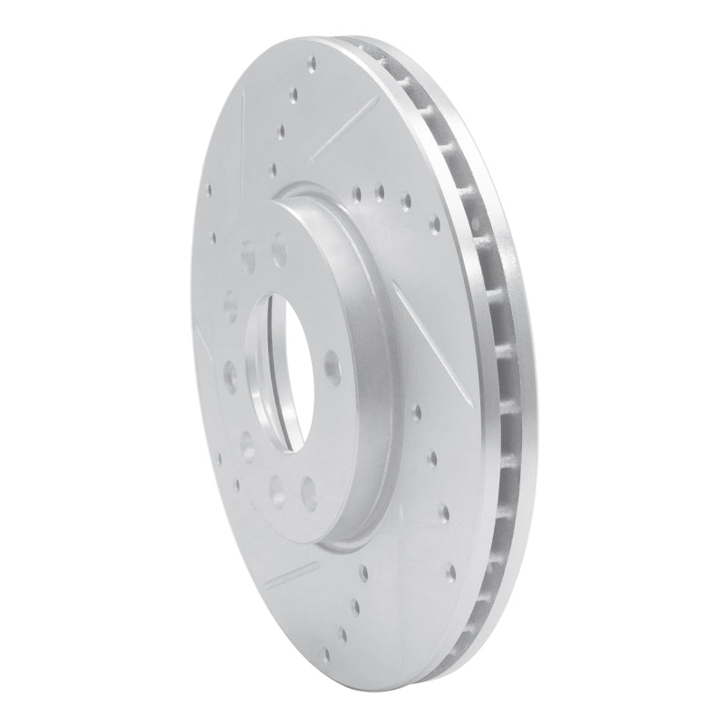 R1 03-11 Cadillac BLS (Mexico) Front Left Drilled & Slotted Silver Brake Rotor