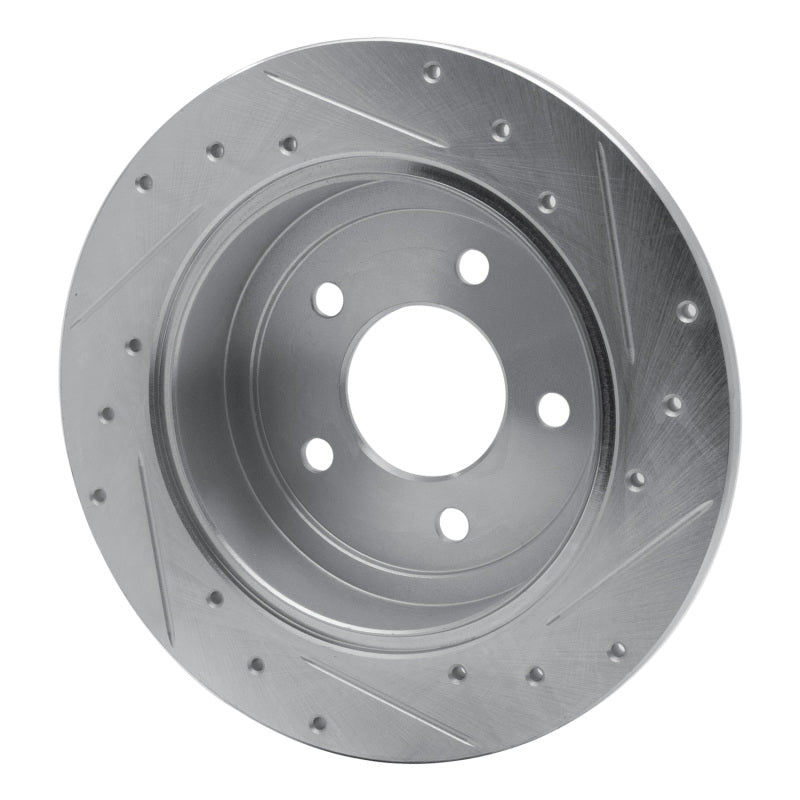 DFC 97-07 Chrysler Town & Country Rear Left Drilled & Slotted Silver Brake Rotor
