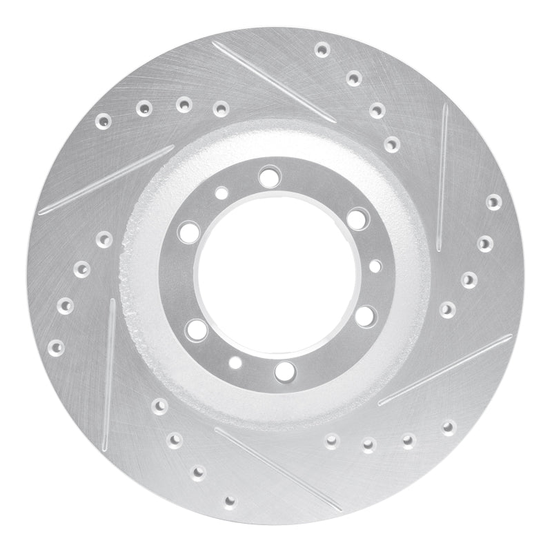 R1 92-02 Acura SLX Front Right Drilled & Slotted Silver Brake Rotor