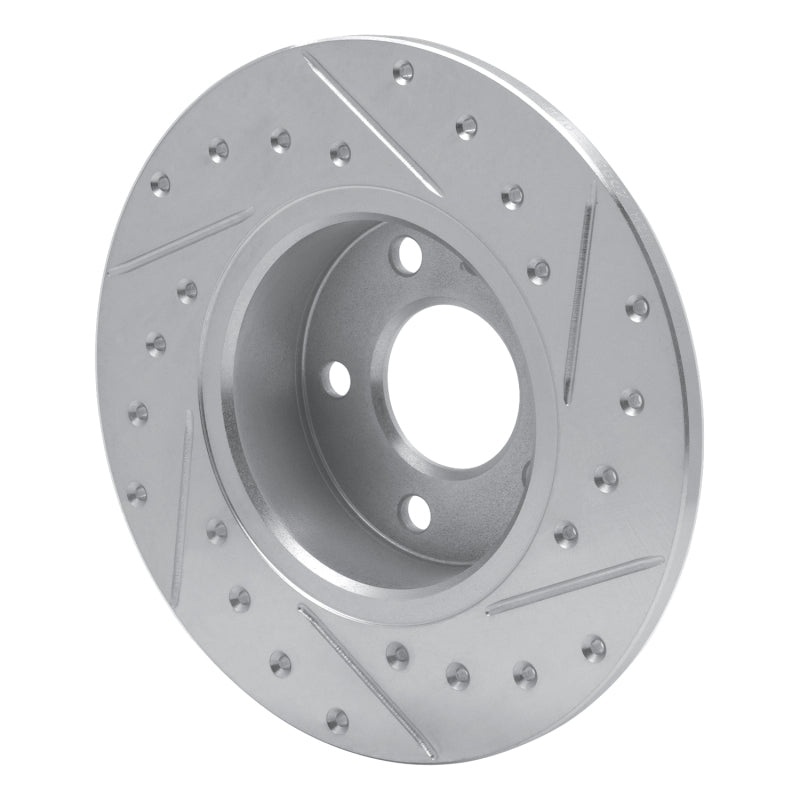R1 91-95 Alfa Romeo 164 Rear Left Drilled & Slotted Silver Brake Rotor