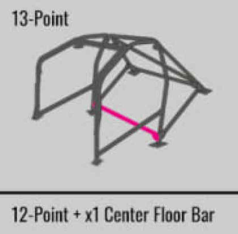 Cusco SFTY21 2-Passenger 8-Point BLK DASH-ESCAPE Roll Cage Subaru GDA/GDB 01-07 (S/O/No Cancel)