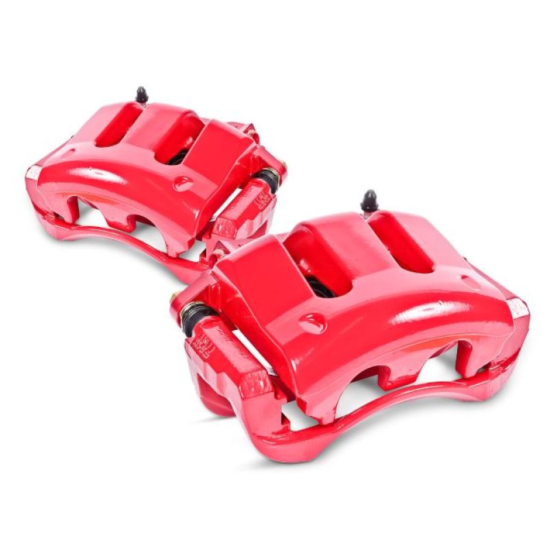 Power Stop 10-16 Buick LaCrosse Rear Red Caliper - Pair w/Bracket