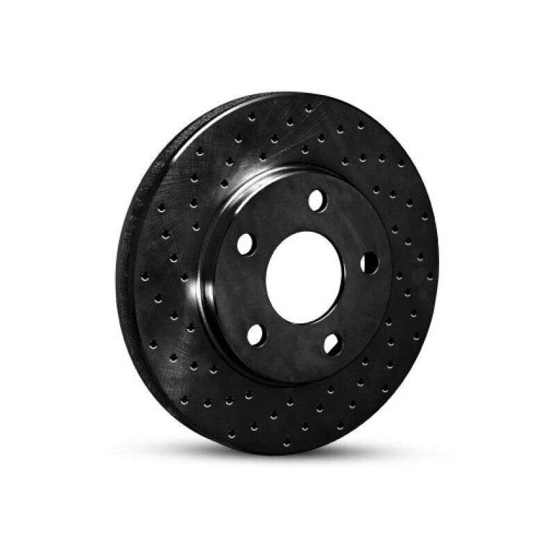 R1 95-99 BMW M3 E36 Rear Right Drilled Black Brake Rotor