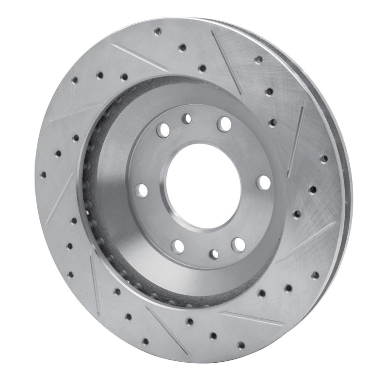R1 02-05 Buick Rainier Front Left Drilled & Slotted Silver Brake Rotor