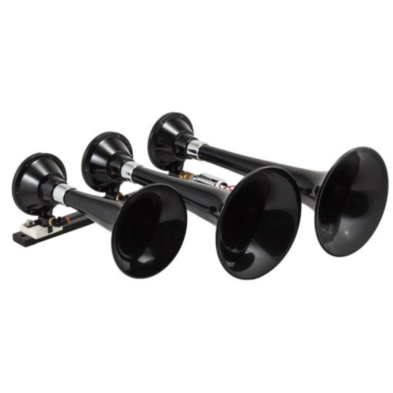 Kleinn Spare Tire Kit w/ Black Triple Horns/ 150 PSI Waterproof Air Compressor / 3.0 gal Air Tank