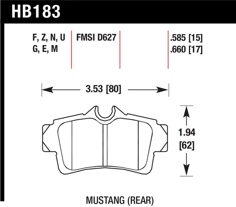 Hawk Performance Ceramic Street Brake Pads