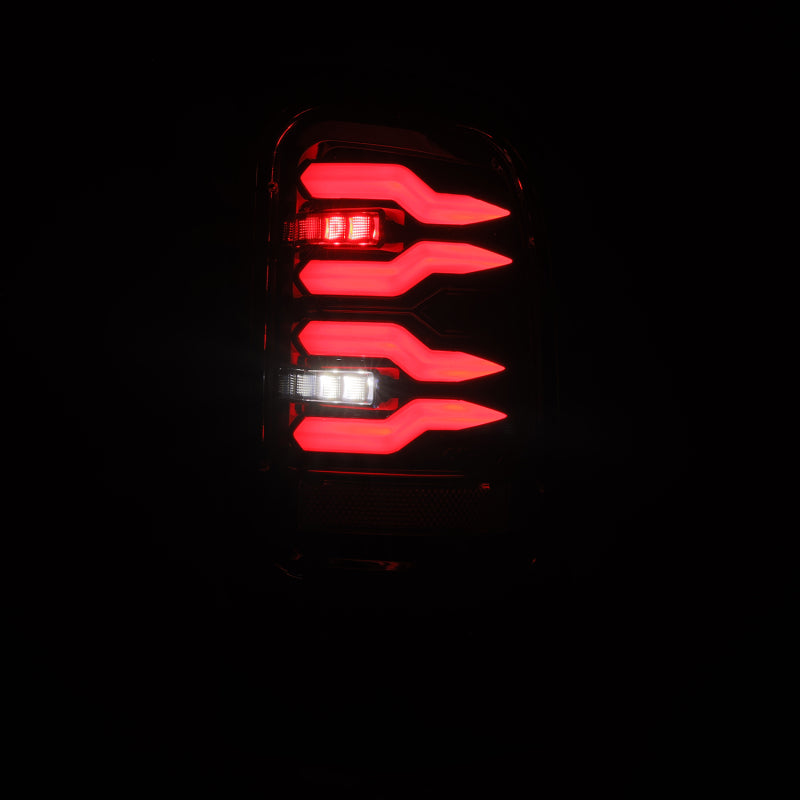 AlphaRex 94-01 Dodge Ram 1500/2500/3500 LUXX-Series LED Tail Lights - Alpha-Black