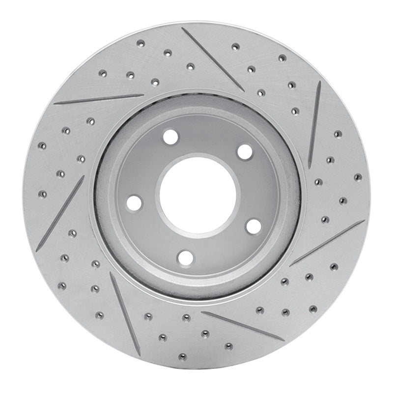 R1 13-25 Nissan Altima Front Left Drilled & Slotted Geo-Carbon Rotor