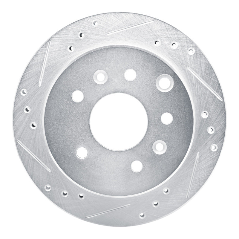 DFC 90-91 Mazda 929 Rear Left Drilled & Slotted Silver Brake Rotor