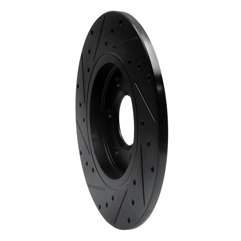 R1 06-06 Buick TERRAZA Rear Right Drilled & Slotted Black Brake Rotor
