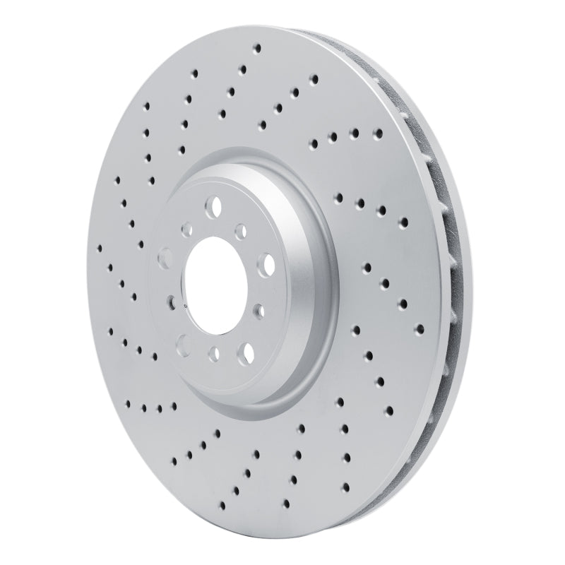 R1 15-19 BMW X5 Left Front Drilled Carbon Alloy GeoMET Rotor