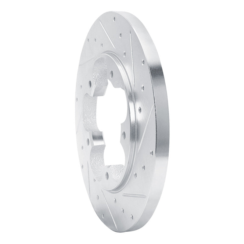 R1 15-25 Ford Transit-150 Rear Right Drilled & Slotted Silver Brake Rotor
