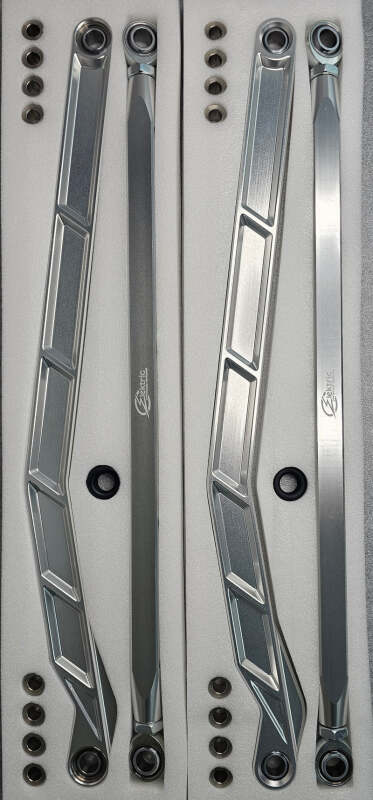 Elektric Offroad 2022+ Polaris Rzr Pro Rurbo R Billet High Clearance Radius Rods Anodized Clear
