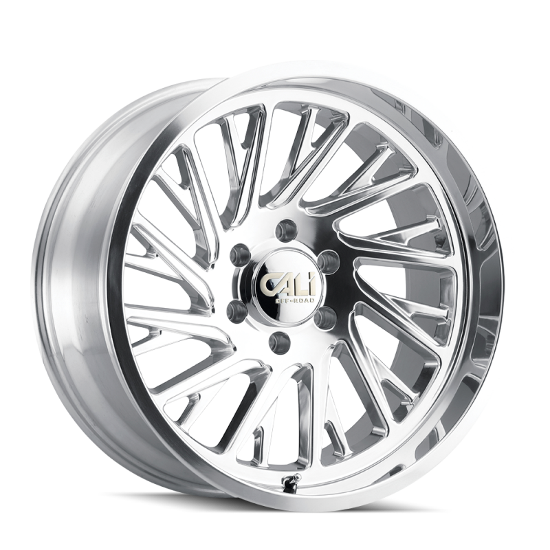 Cali Off-Road 9114 Purge 22x12 / 6x135 BP / -51mm Offset / 87.1mm Hub Polished Wheel