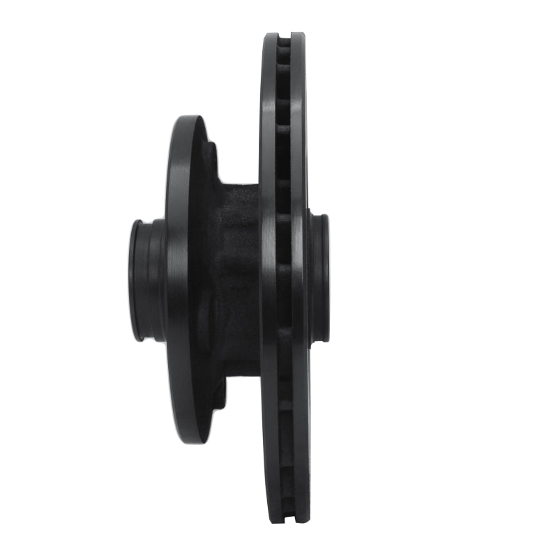 R1 84-85 Mazda RX-7 Front Right Drilled & Slotted Black Brake Rotor