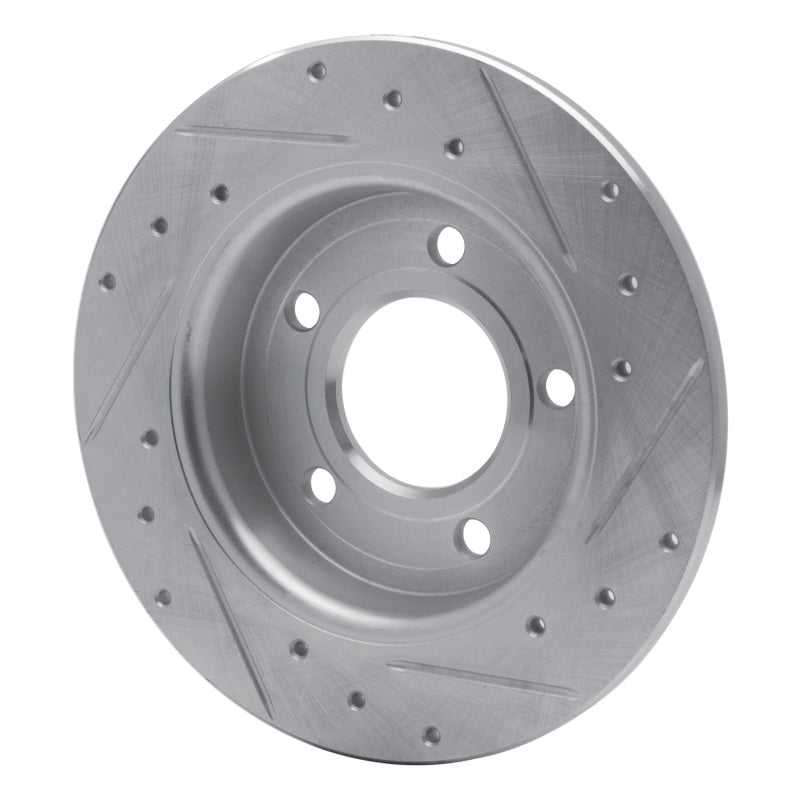 DFC 04-13 Mazda 3 Rear Left Drilled & Slotted Silver Brake Rotor