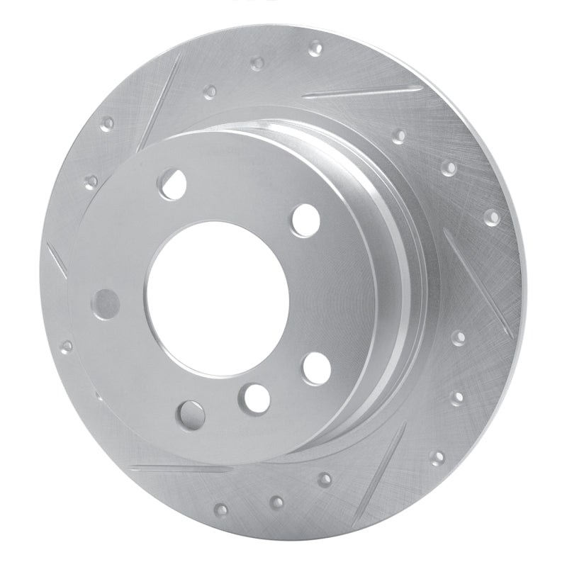 DFC 95-99 BMW 318ti Rear Left Drilled & Slotted Silver Brake Rotor