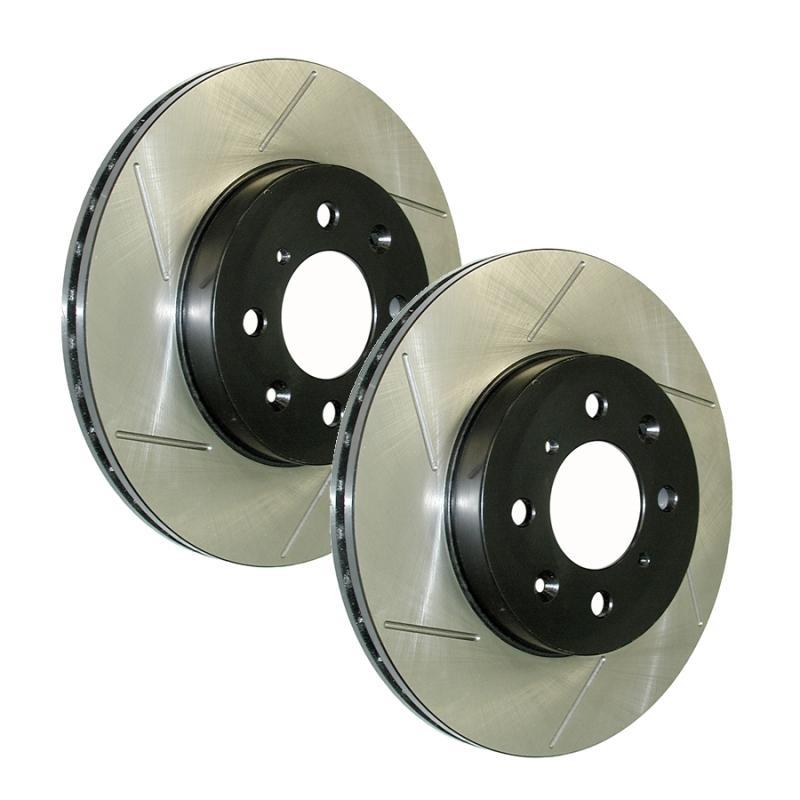 StopTech Sport Slot 08-13 Lexus LX450/470/570 / 07-12 Toyota Tundra Slotted Left Rear CRYO Rotor
