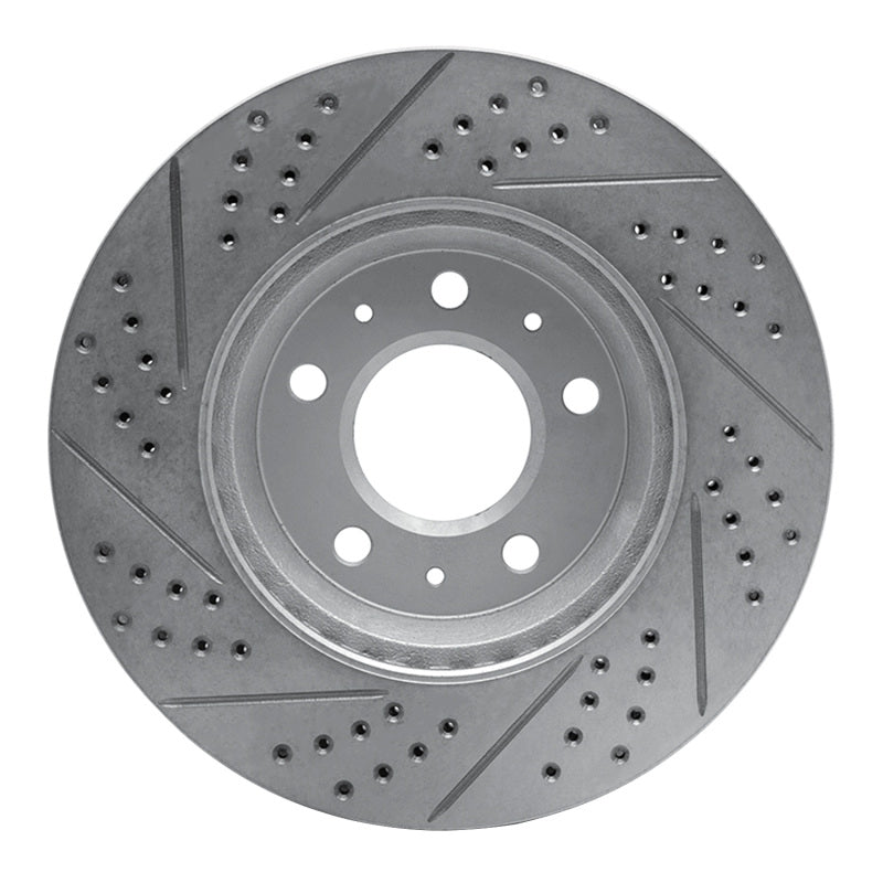 R1 03-08 Cadillac Seville Front Right Drilled & Slotted Geo-Carbon Rotor