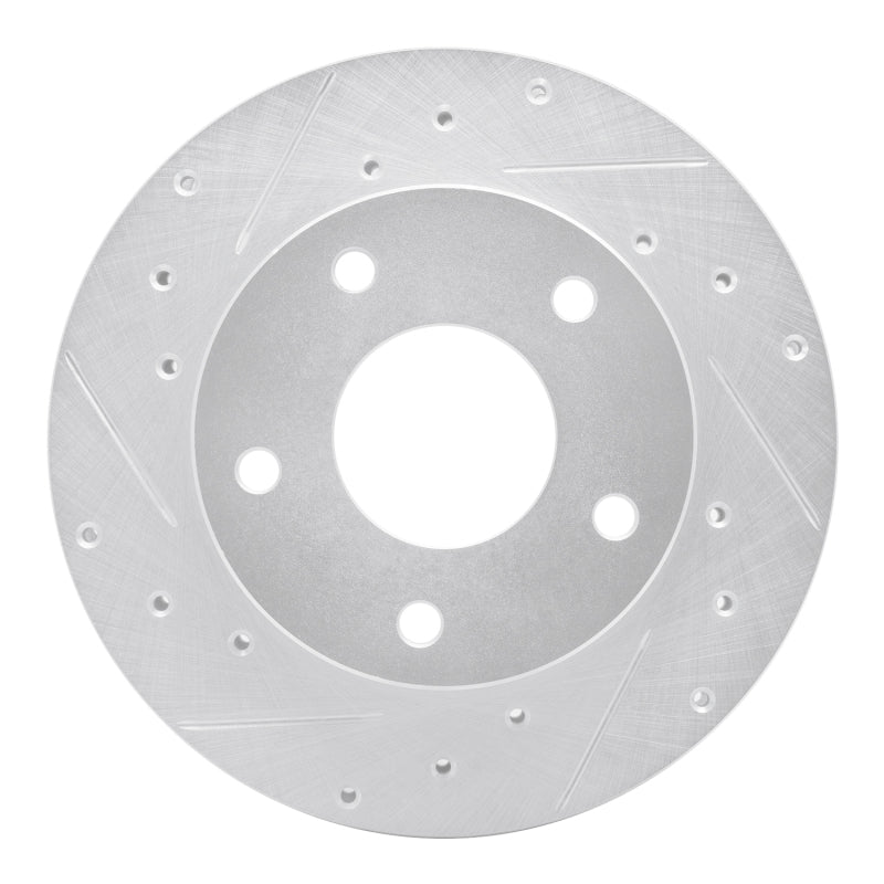R1 82-88 Chevrolet Camaro Rear Left Drilled & Slotted Silver Brake Rotor