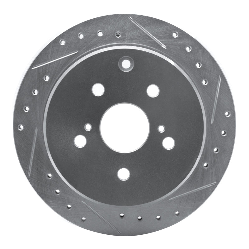 DFC 86-97 Toyota Previa Rear Right Drilled & Slotted Silver Brake Rotor