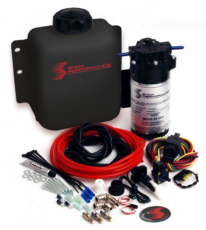 Snow Performance Stg 1 Boost Cooler F/I Water Injection Kit (Incl. SS Braided Line and 4AN Fittings)