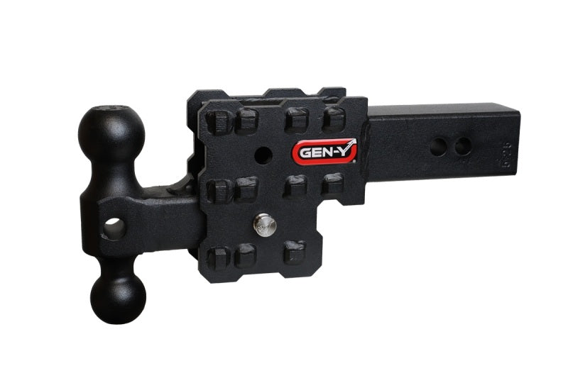 Gen-Y Phantom-X 2in Solid Shank 2.5in Drop 1K TW 10K Hitch w/GH-031 (No Flat Towing)