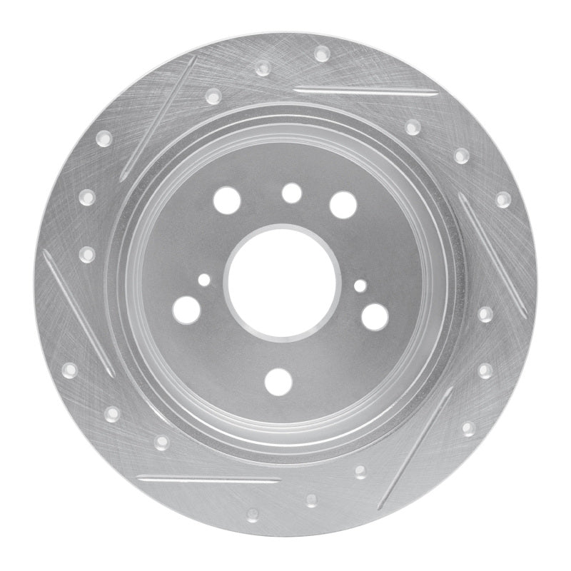 DFC 02-08 Lexus ES300 Rear Right Drilled & Slotted Silver Brake Rotor
