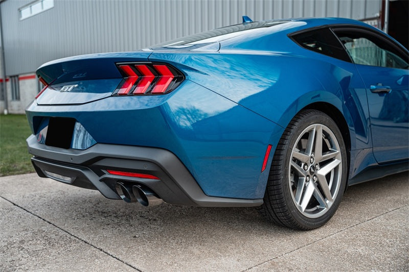 Corsa 2024-2025 Ford Mustang V8 5.0L 3in Cat-Back Exhaust System w/ Twin 4in Black Pro-Series Tips