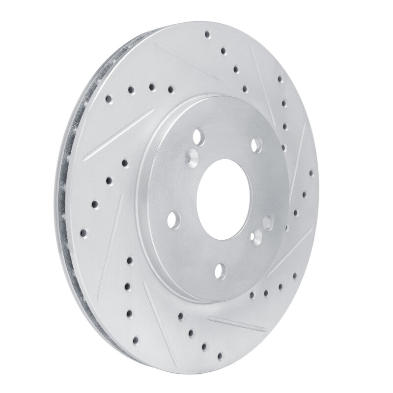 R1 91-96 Acura NSX Rear Right Drilled & Slotted Silver Brake Rotor