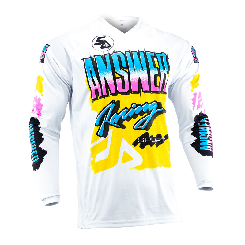Answer 26 LE Syncron Artifacts Jersey 50 Years Neon Yellow/White/Blue Youth - Large