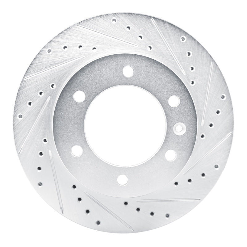 R1 16-17 Chevrolet S10 Front Right Drilled & Slotted Silver Brake Rotor