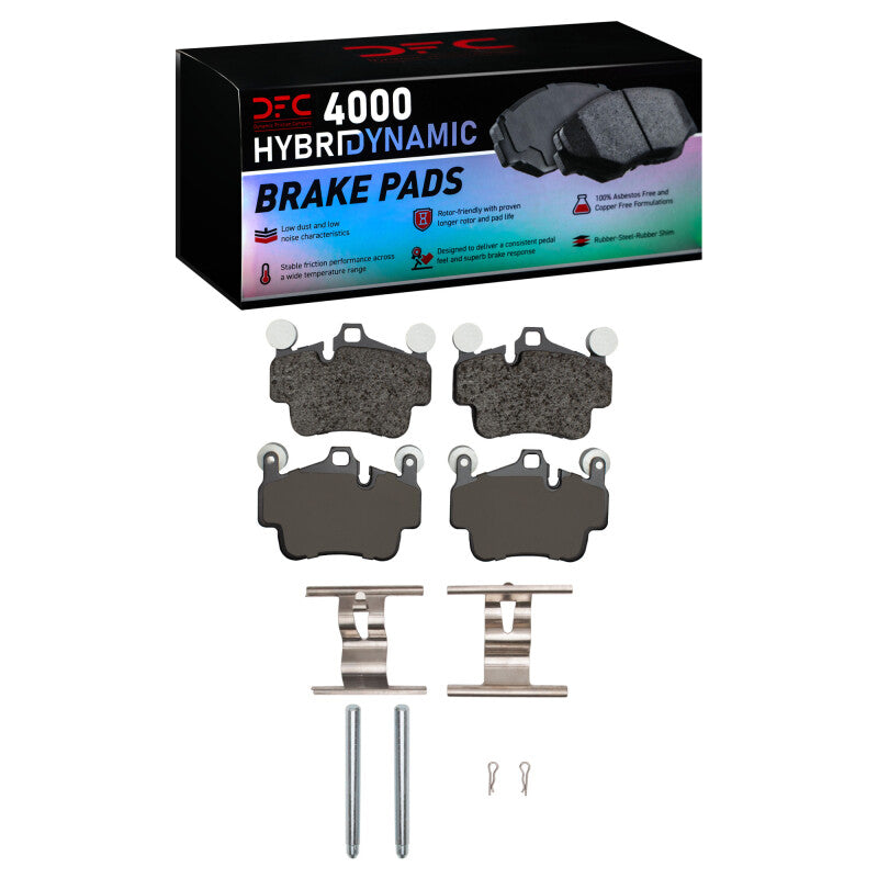 DFC 05-23 Porsche Boxster Rear/Front 4000 HybriDynamic Brake Pads and Hardware Kit