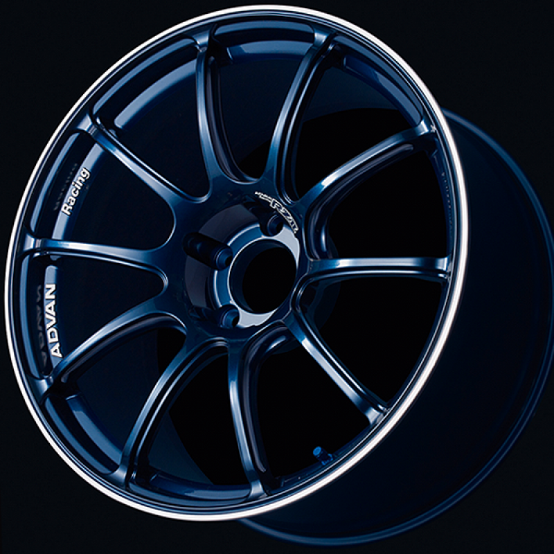 Advan RZII 16x7.5 / +40 Offset / 4x100 / 63mm Bore / Racing Indigo Blue and Ring