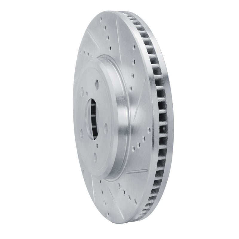 DFC 01-06 Lexus LS430 Front Right Drilled & Slotted Silver Brake Rotor
