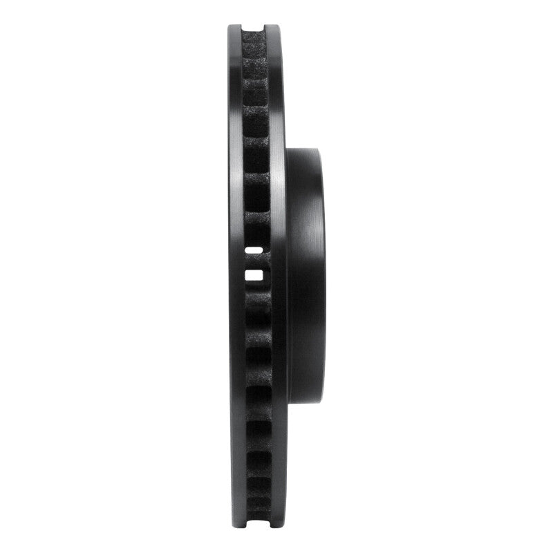 R1 94-99 Toyota Celica Front Right Drilled & Slotted Black Brake Rotor