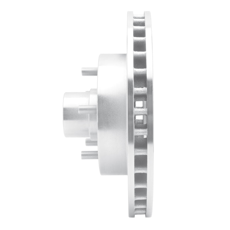 R1 83-92 Chevrolet G20 Front Left Drilled & Slotted Silver Brake Rotor
