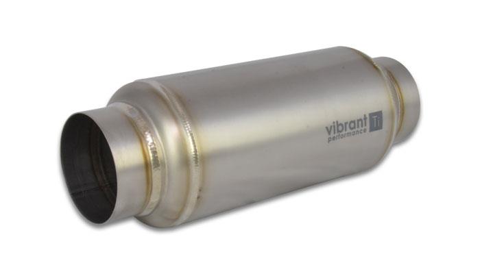 Vibrant Titanium Resonator 4in Inlet / 4in Outlet x 16in Long