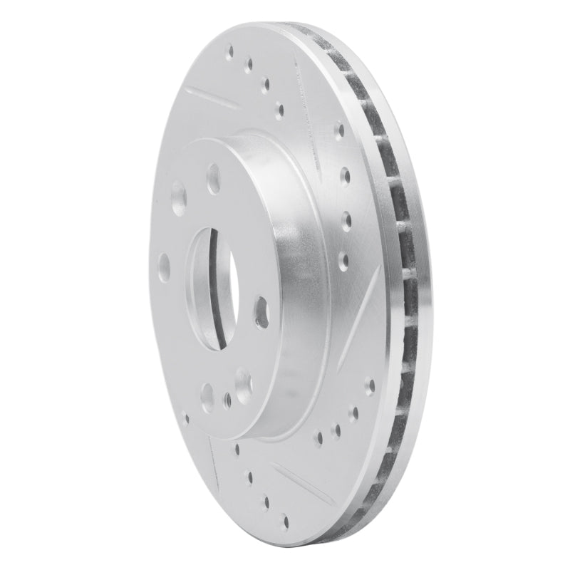 DFC 94-02 Ford Aspire Front Right Drilled & Slotted Silver Brake Rotor