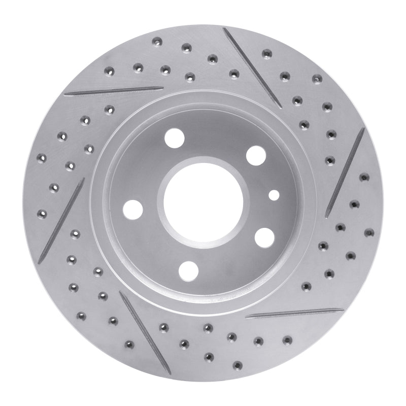 R1 11-16 Buick Regal Front Left Drilled & Slotted Geo-Carbon Rotor