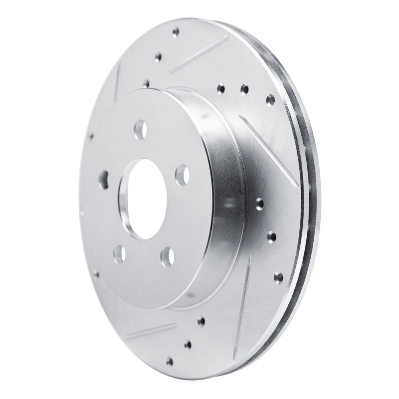 R1 88-88 Pontiac Fiero Front Left Rear Left Drilled & Slotted Silver Brake Rotor
