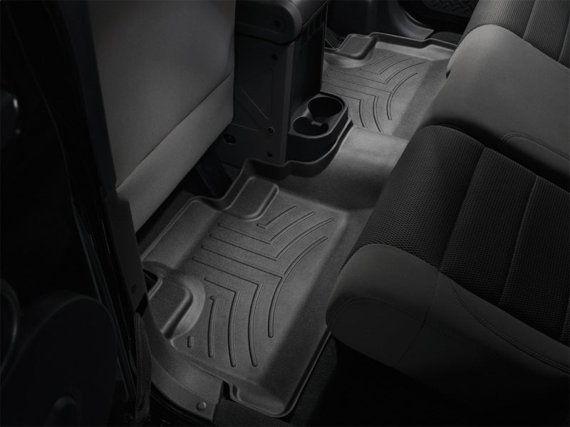 WeatherTech 07+ Jeep Wrangler Unlimited Rear FloorLiner - Black