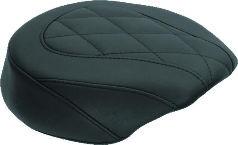 Mustang 04-21 Harley Wide Tripper Passenger Seat Diamond Stitch - Black