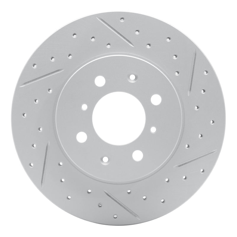 R1 04-17 Chevrolet Aveo (Mexico) Front Right Drilled & Slotted Geo-Carbon Rotor