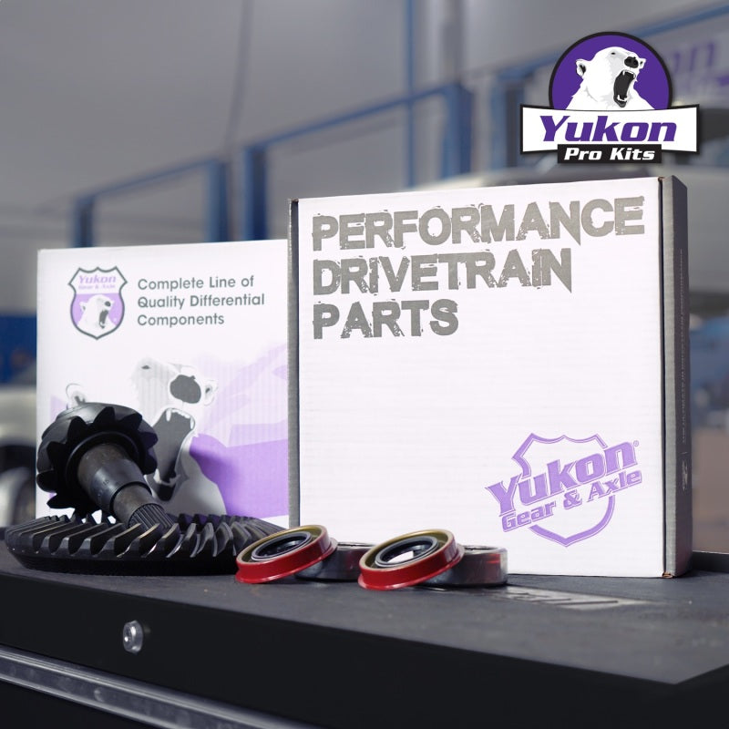 Yukon Gear 8.8in Ford 3.73 Rear Ring & Pinion Install Kit 2.25in OD Axle Bearings and Seals