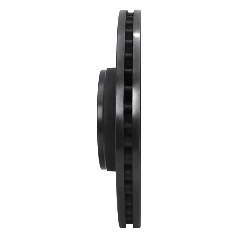 R1 05-11 Audi A6 (USA/Canada) Front Right Drilled & Slotted Black Brake Rotor