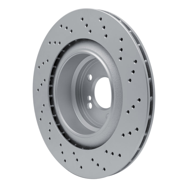 R1 15-19 BMW X5 Left Rear Drilled Carbon Alloy GeoMET Rotor